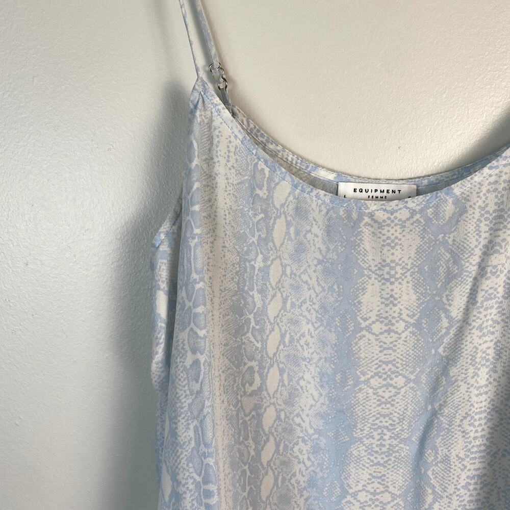 Equipment Femme 100% Silk Snakeskin Print Tank Top Large - Picture 2 of 7